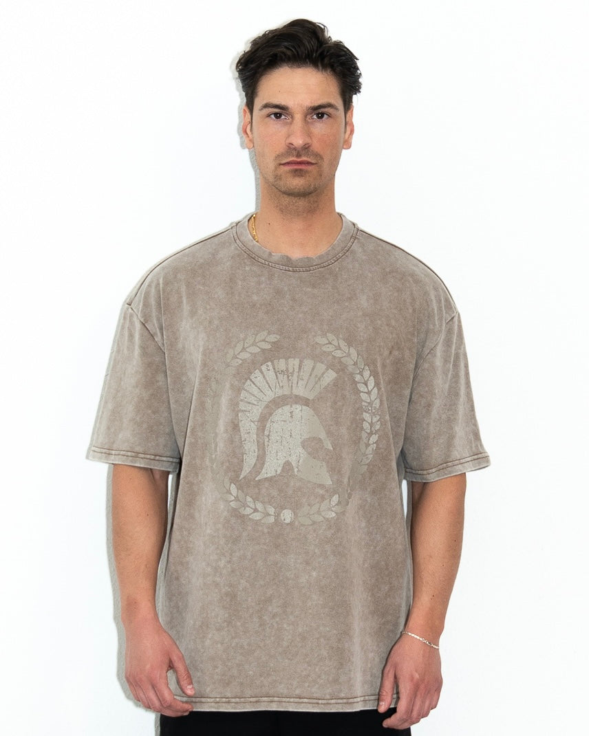 Ceasarss T-Shirt Washed Beige
