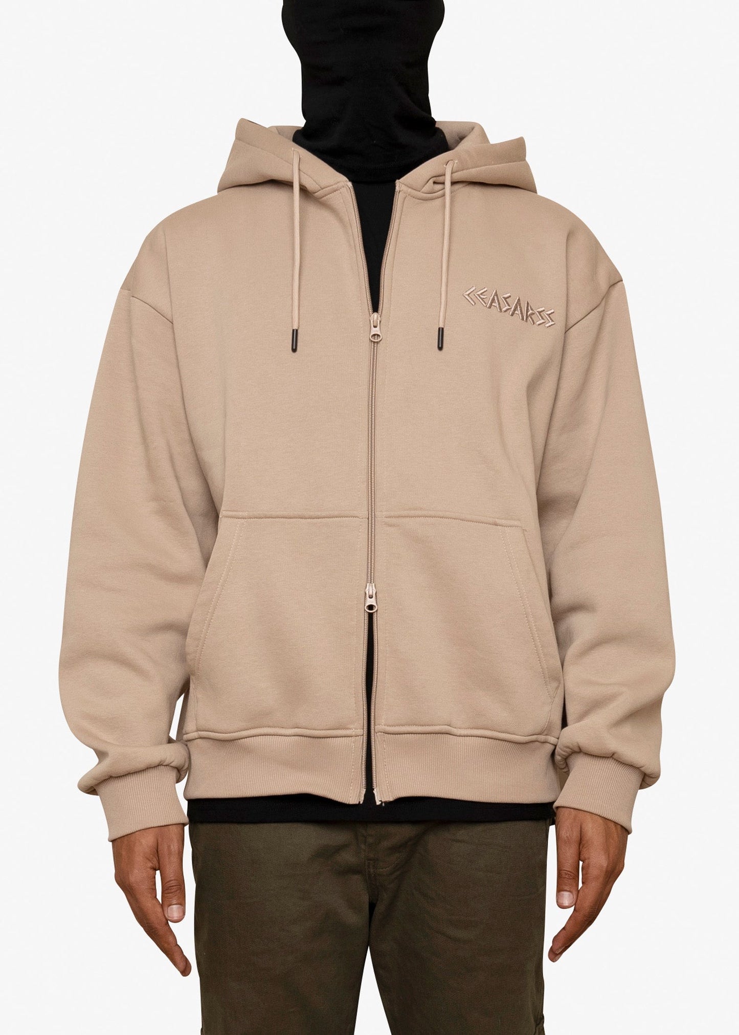 Ceasarss double zip hoodie