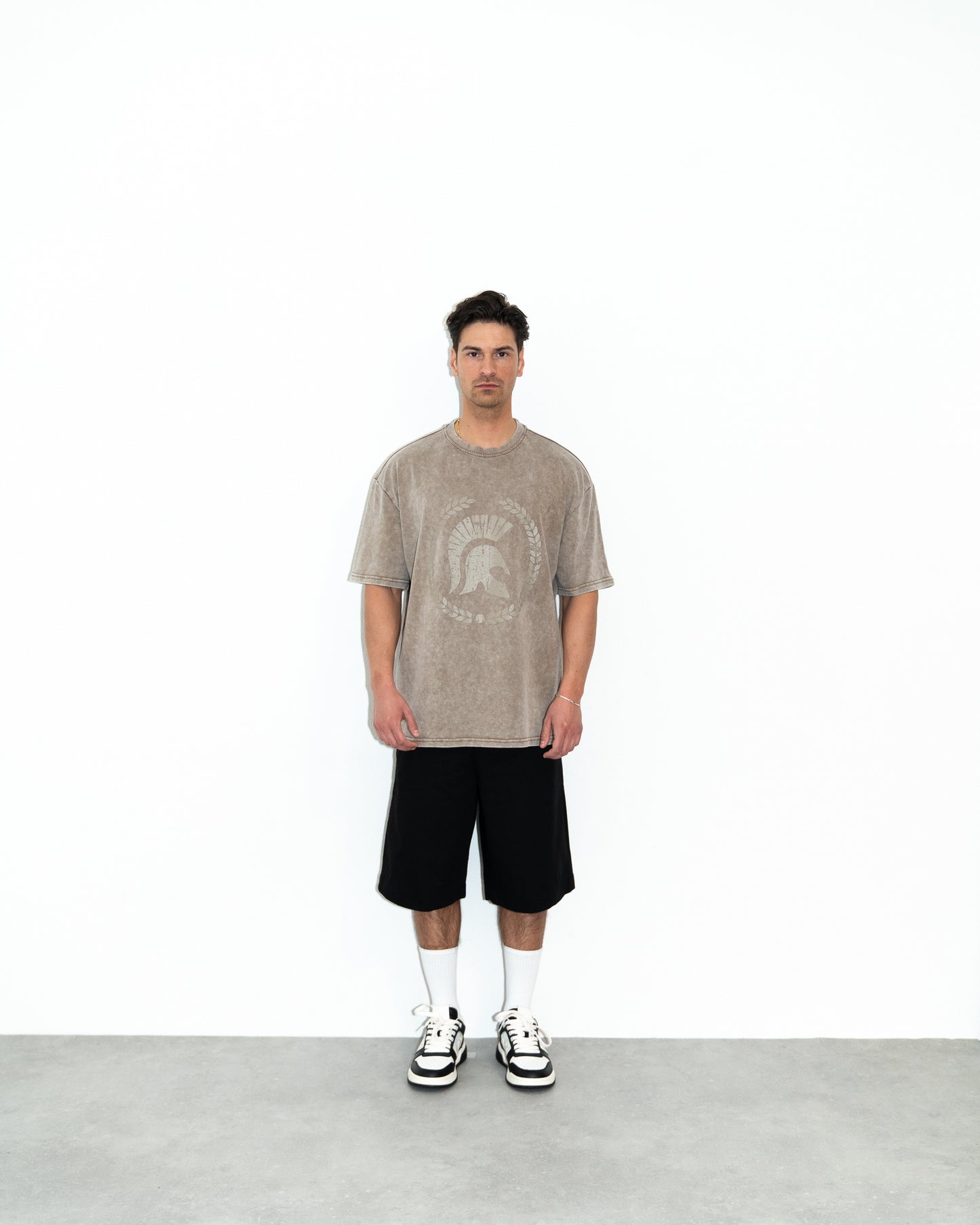 Ceasarss T-Shirt Washed Beige