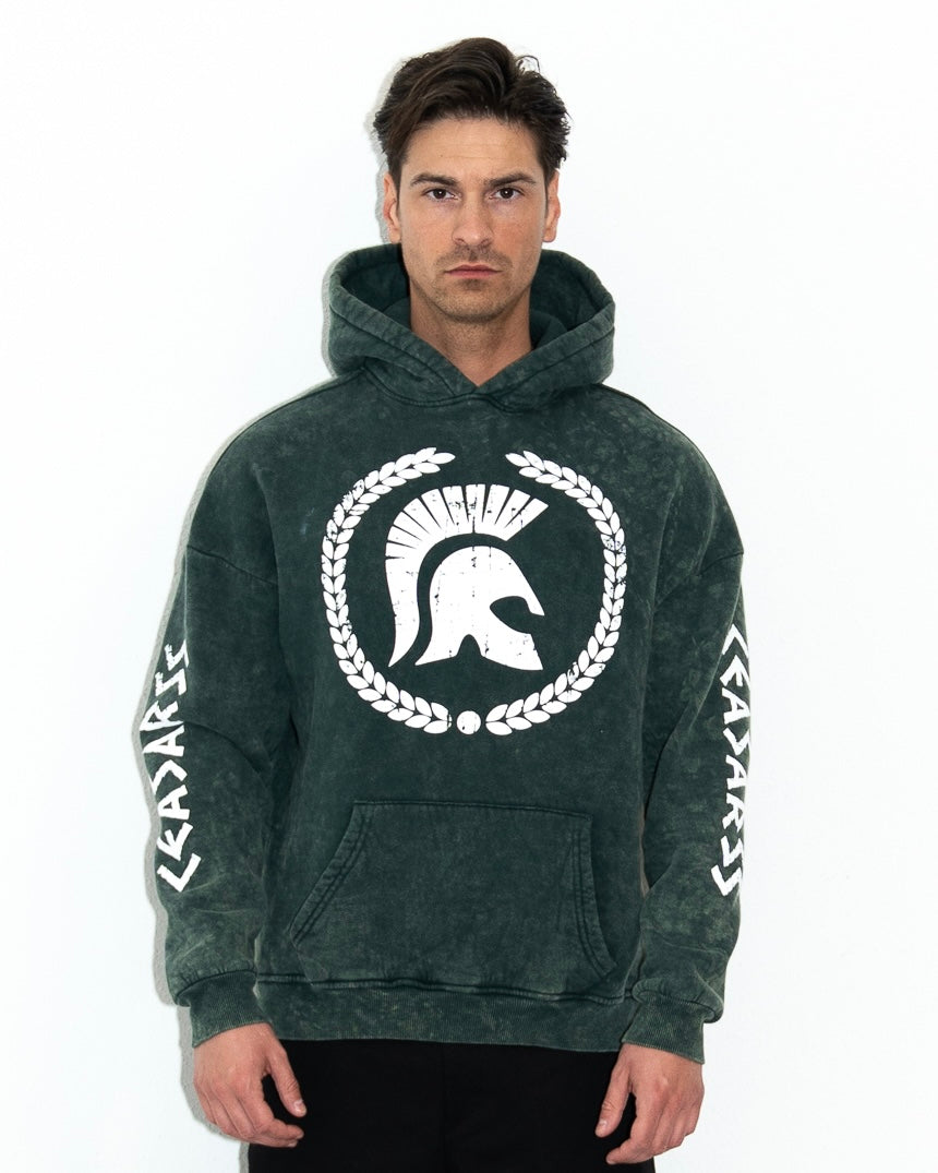 Ceasarss Hoodie Washed Green