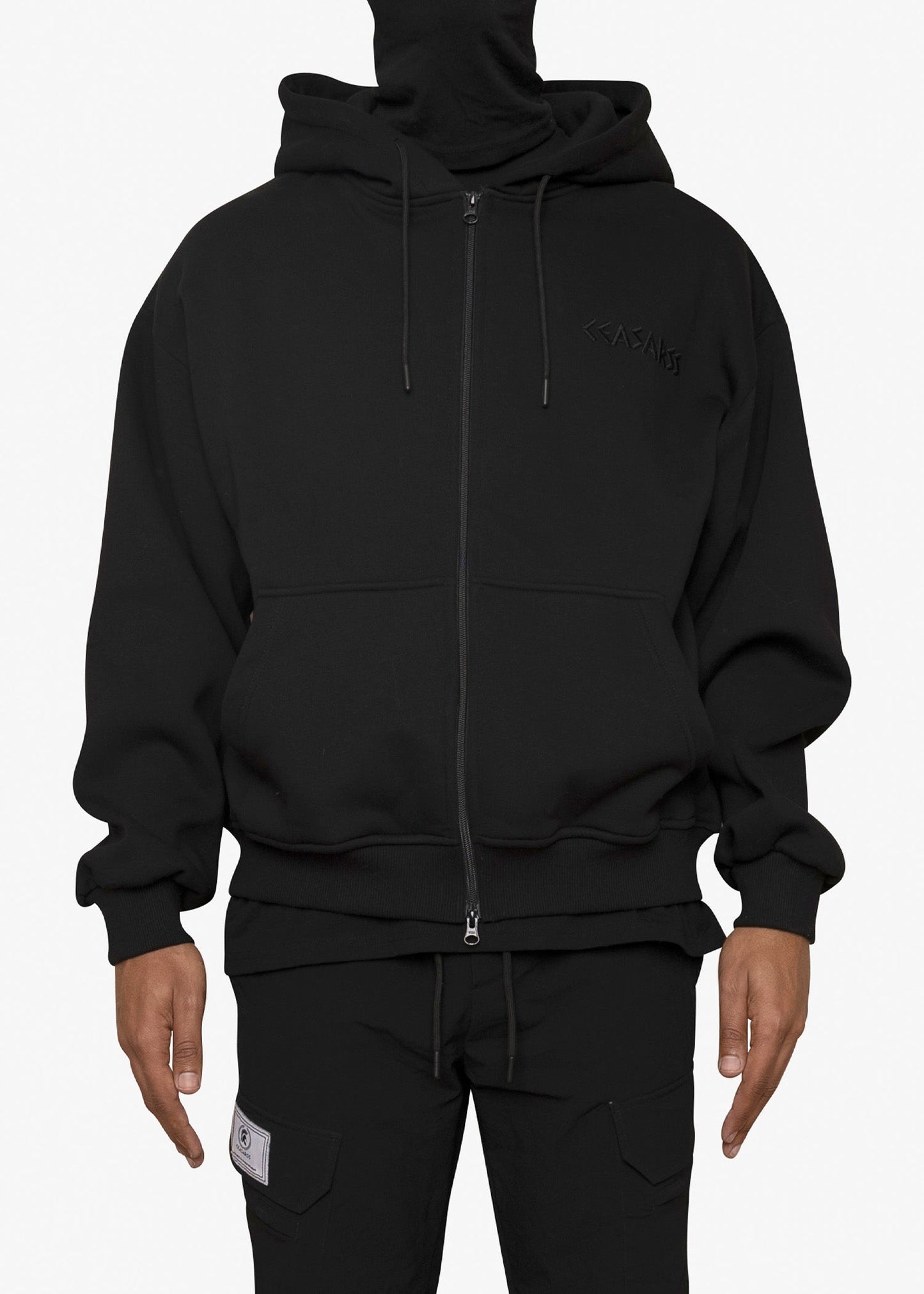 Ceasarss double zip hoodie