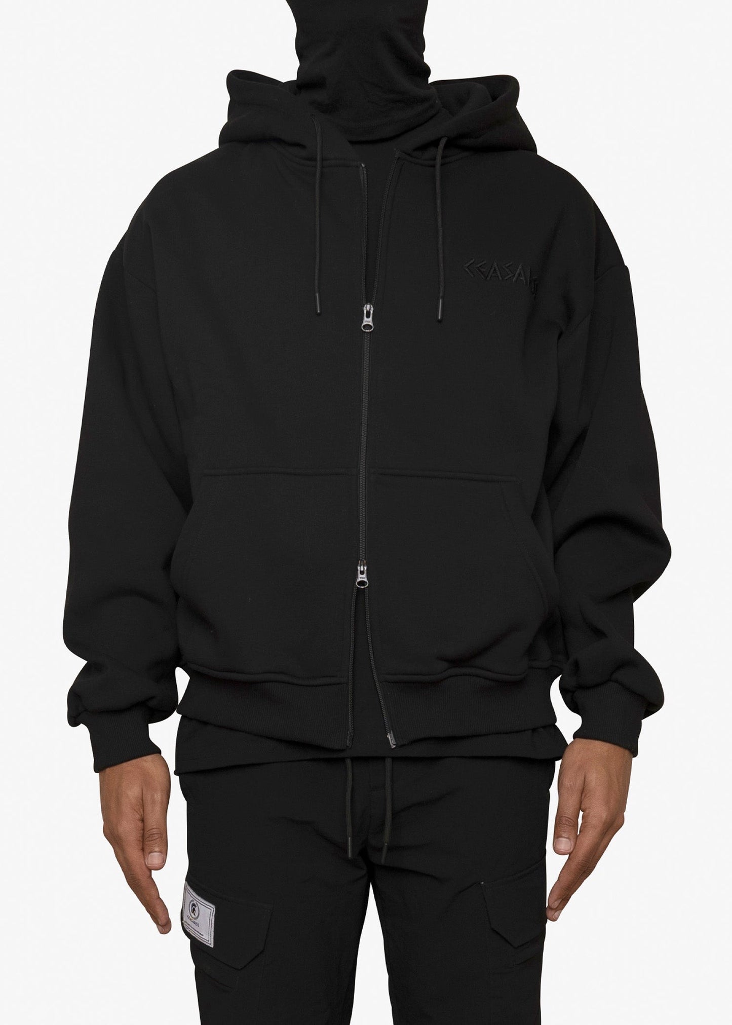 Ceasarss double zip hoodie