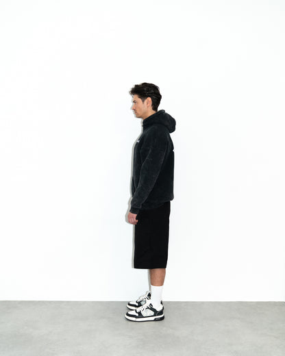 Ceasarss Logo Hoodie Washed Black