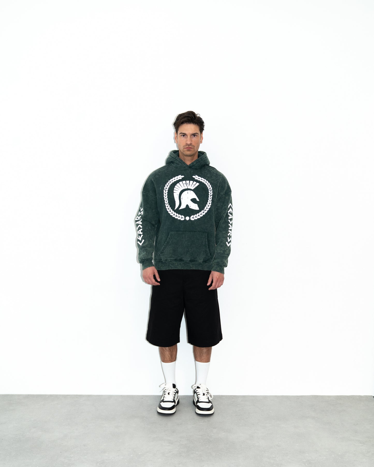 Ceasarss Hoodie Washed Green